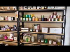 Handgemaakte David gips gips geur Gardenia geurkaars voor Kerstmis