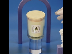 AROMA HOME Private Label Luxe Geurkaars Glas Zwart Wit