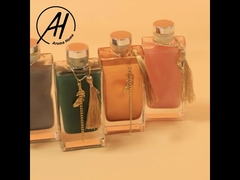 Geurglazen fles Rietverspreider Private Label 100 ml met gouden metalen deksel