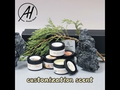 ODM 6 Oz blikken containerkaars rood groen rond met koffieboon