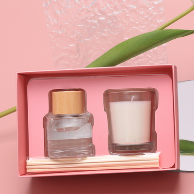 Mini Small Luxury Private Label-van de de Kaarskruik van het Douaneglas Zwarte Duidelijke Bemerkte de Giftreeks