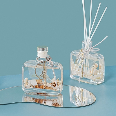 Het unieke van de de Doosdekking van de Flessengift van de de Containeroceaan Bemerkte Olie Glas Reed Diffuser