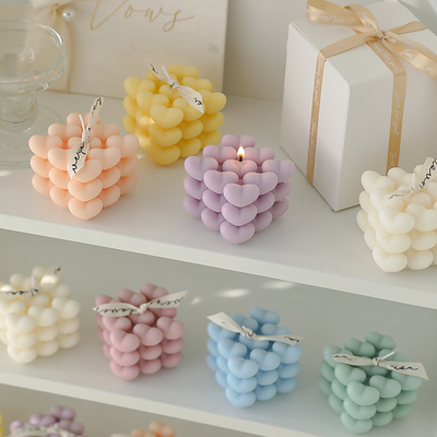 DIY-de de Kubuskaars van Rubik van de Nieuwjaarliefde bemerkte Geometrische Aromatherapy-Gift