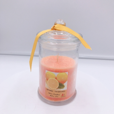 Oem Organische Oranje Soja Was Bemerkt Mason Jar Candle voor Slaap