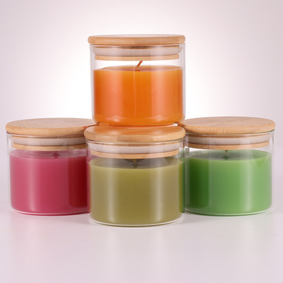 Natuurlijke het Aroma Lichte Kaarsen 220G van Paraffinearomatherapy met Bamboedeksel