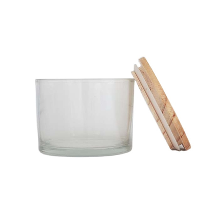 Van het Glastealight van het aromahuis de Duidelijke van de Kaarskoppen Decoratie 11x8 voor Belangrijkste voorwerpen