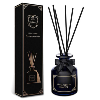 Gepersonaliseerd Zwart 100ml-Aroma Reed Diffuser Non Toxic Eucalyptus