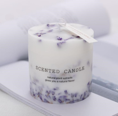 Van de het Aromanaturals Bemerkt Pijler van de lavendeletherische olie de Kaarsenronde en Vierkant