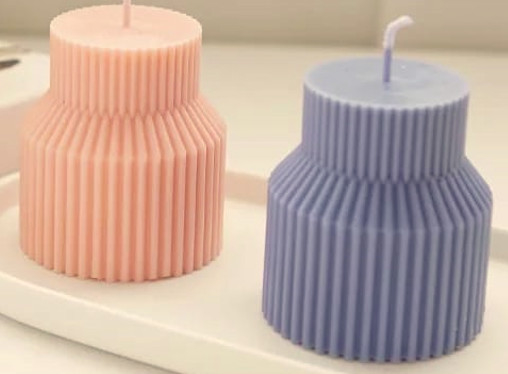 Loodvrije Wieken Ceramische Soja Bemerkte Kaars 230g 6*6*10cm
