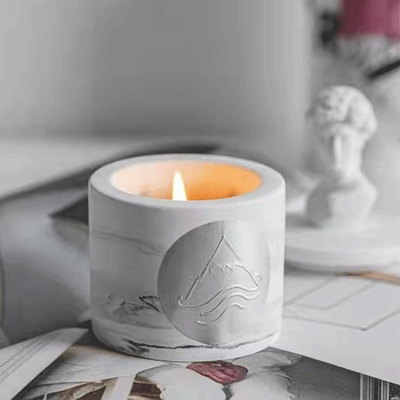 Gardenia Ginger And Orange Scented Soy-het Huiskaars Douane Gedrukte 65g van het Wasaroma