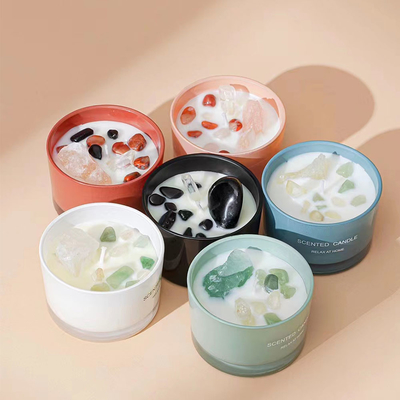 Was van de Eco de Vriendschappelijke 65g Soja met Steenkaarsen Amber Glass Candle