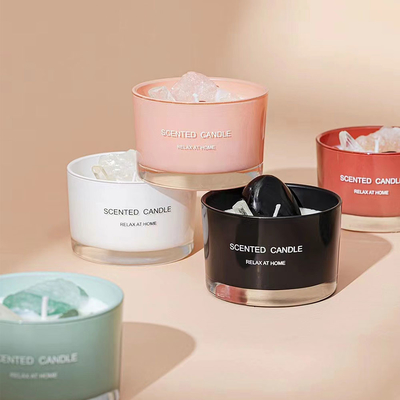Was van de Eco de Vriendschappelijke 65g Soja met Steenkaarsen Amber Glass Candle
