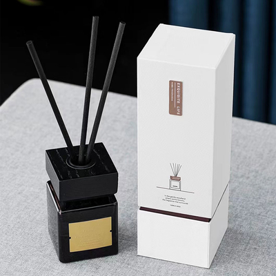 Van het de Olie de Zwarte Glas van de luxegeur Fles Reed Diffuser 100ml