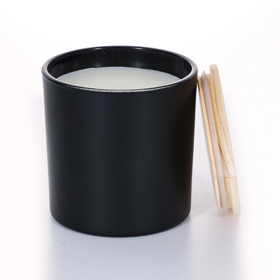 400g vrije van het het Dekselglas van het Steekproefblack metal Bemerkte Kaars 10*10cm Kruik