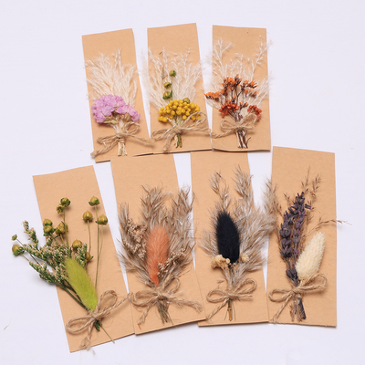 Het Graswelriekend mengsel van gedroogde bloemen en kruiden 43*15cm van Pampas van de Oppzak Natuurlijk Droog