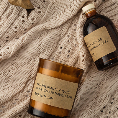 Privé Etiketglas Bemerkte Kaarsen en Reed Diffuser Home Fragrance Gift-Reeks