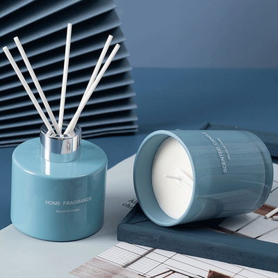 Van de de Geurolie van het AROMAhuis het Ontwerp van Reed Diffuser Scented Candle Unique