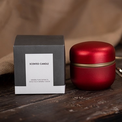 Gedroogde bloem geur tin geurkaars handgemaakte bruiloft giveaways
