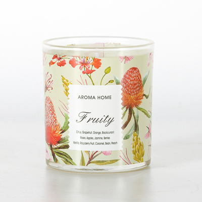 Private Label Aromatherapie Glazen Luxe Soja Geurkaars 220G 8x9cm