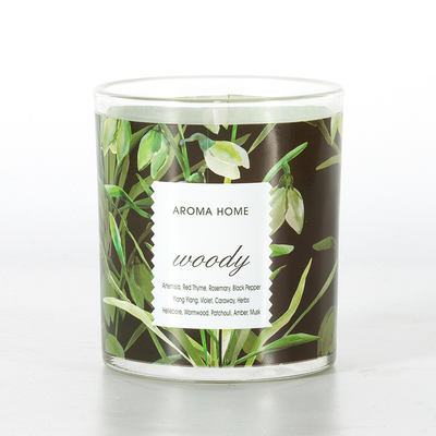 Private Label Aromatherapie Glazen Luxe Soja Geurkaars 220G 8x9cm