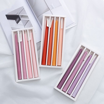 Religieuze verlichting Wax Taper Candles 4-delige geschenkset Gebedsfeest Evenement Mixkleur