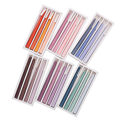 Religieuze verlichting Wax Taper Candles 4-delige geschenkset Gebedsfeest Evenement Mixkleur