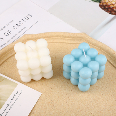 AROMA HOME Cube Ball Shape Macarons Kleur geurende gesneden kaarsen voor bruiloft