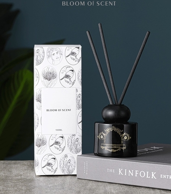 OEM ODM Literatuur Zwart Wit Fles Geur Reed Diffuser Biologisch Private Label