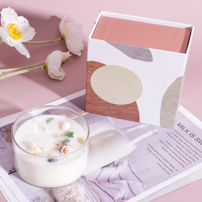 Van de Kaarsaromatherapy van het luxe Privé Etiket Glas Bemerkte de Kaarskruik voor Huis