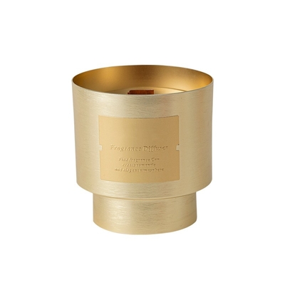 Van het de Douane de Unieke Privé Etiket van het AROMAhuis van de de Wiekluxe Houten van de de Sojawas Kaars van het Metaalkruiken Goud Geplateerde voor de Daggift van Valentine