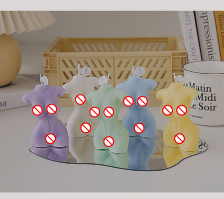 Van het de Vrouwenlichaam van het AROMAhuis Met de hand gemaakte Privé Etiket Aangepaste van het Torso Naakte Modelshaped carved scent van Curvy Vrouwelijke de Sojawas Cand