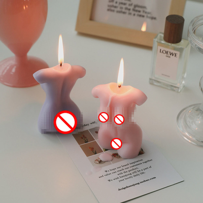 Van het de Vrouwenlichaam van het AROMAhuis Met de hand gemaakte Privé Etiket Aangepaste van het Torso Naakte Modelshaped carved scent van Curvy Vrouwelijke de Sojawas Cand