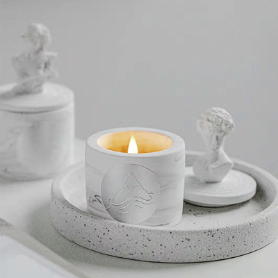 Van de de Kaarsengeur van de AROMAdouane Decoratieve van het Beeldhouwwerkdavid statue vessels candles scented Griekse Ceramische de Kaarskruik met L