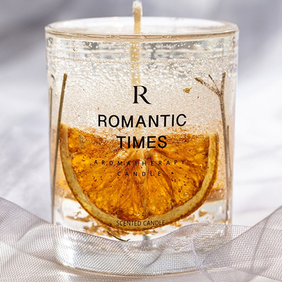 Van de het Decorbloem van het AROMAhuis van de Geurjelly fragrance candle luxury private van het het Etiketgel de Sojawas Bemerkte Kaars in Glaskruik