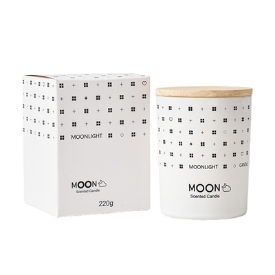 Van de de Douaneluxe van het AROMAhuis van de het Huwelijksmoeder Noordse van de de Dagmaan van de de Geur Rookloze Soja de Wasaromatherapy Bemerkte Kaars in Glas
