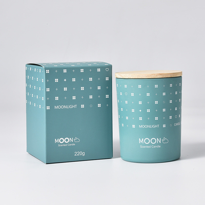 Van de de Douaneluxe van het AROMAhuis van de het Huwelijksmoeder Noordse van de de Dagmaan van de de Geur Rookloze Soja de Wasaromatherapy Bemerkte Kaars in Glas