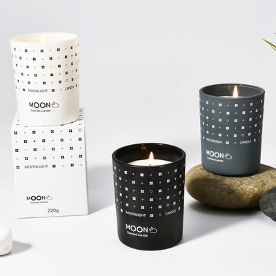 Organisch Aromatherapy-Langdurig de Kaarsen Privé Etiket van de Sojawas Bemerkt Kruik