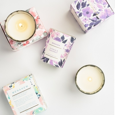 Van het de Luxehuishouden van het AROMAhuis In het groot van de de Gift Vastgestelde Douane van de de Bloemgeur Creatieve van de het Glaskruik de Sojawas Bemerkte Kaars
