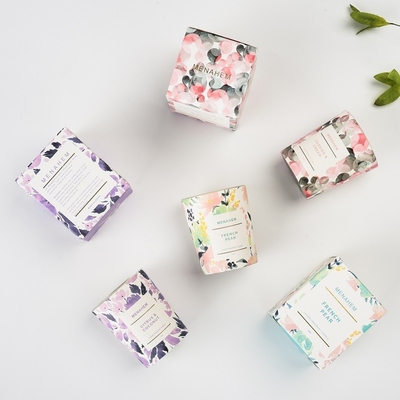 Van het de Luxehuishouden van het AROMAhuis In het groot van de de Gift Vastgestelde Douane van de de Bloemgeur Creatieve van de het Glaskruik de Sojawas Bemerkte Kaars