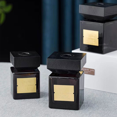 Pas Lucht aan die van de de Geurolie van het Huisdecor de Stok Zwart Glas Reed Diffuser fris worden