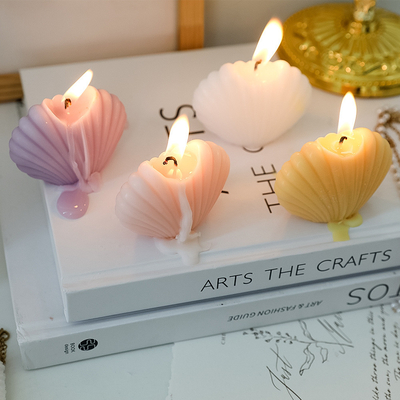 INS van het AROMAhuis OEM de Kubus siert Shell Aromatherapy Soy Wax Creative bemerkte Kaarsen voor het Huisdecoratie van de Verjaardagsgift