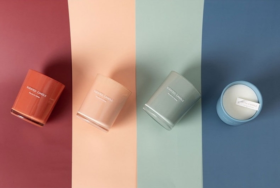 Van de de Bestseller de Aromatische Gift van het AROMAhuis van het de Doosreeks Aangepaste Glas Reeks van de de Kruik100% Natuurlijke Bemerkte Kaars