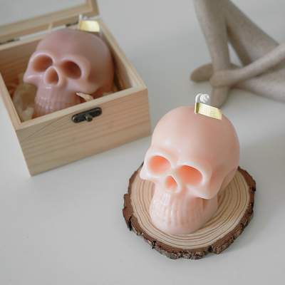 Van het het Huisdecor van Halloween de Creatieve van de de Sojawas Met de hand gemaakte Schedel Bemerkte Kaarsen