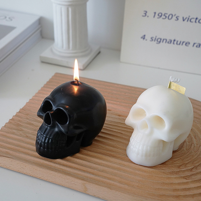 Van het het Huisdecor van Halloween de Creatieve van de de Sojawas Met de hand gemaakte Schedel Bemerkte Kaarsen