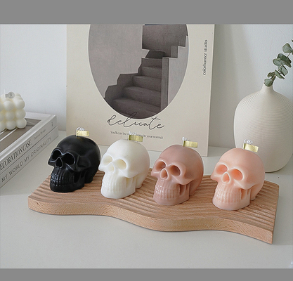 Van het het Huisdecor van Halloween de Creatieve van de de Sojawas Met de hand gemaakte Schedel Bemerkte Kaarsen