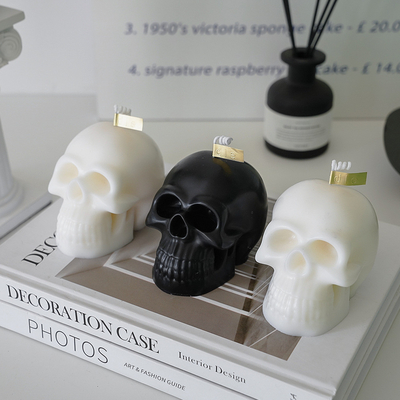 Van het het Huisdecor van Halloween de Creatieve van de de Sojawas Met de hand gemaakte Schedel Bemerkte Kaarsen