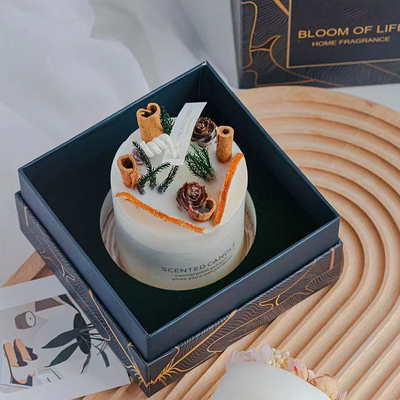 Van de de Sojawas van het huishotel het Glaskruik Bemerkte Kaars met de Klokdeksel van de Welriekend mengsel van gedroogde bloemen en kruiden Houten Basis