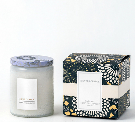 Organische Unieke In reliëf gemaakte het Glaskruik Bemerkte Kaarsen van het AROMAhuis met Giftdoos