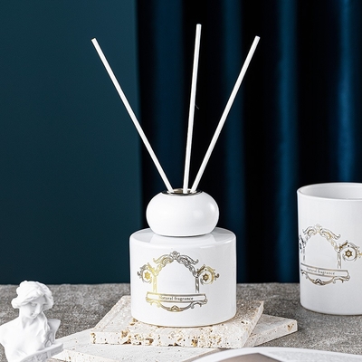 Van de de Flessenkruik van de luchtverfrissing Zwarte Witte van de de Geurolie de Geurkaarsen Reed Diffuser Gift