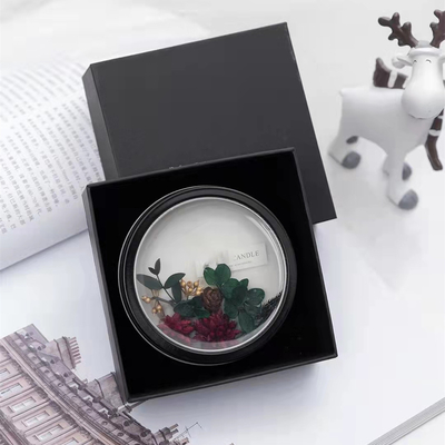 De sojawas smelt Privé Etiket Bemerkt Tin Candles With Potpourri For-Huwelijk